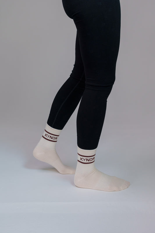 KYNDR 100% Cotton Crew Socks