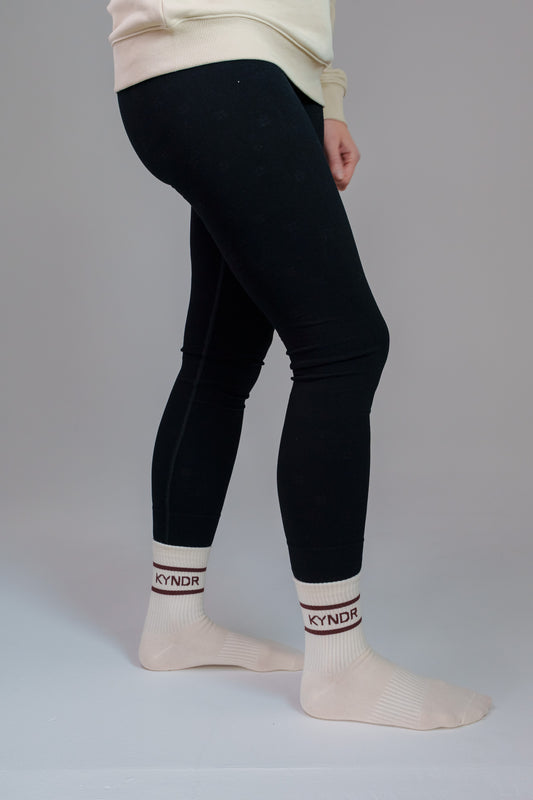 KYNDR 100% Cotton Crew Socks